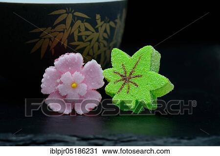 Stock Image - shi, Japanese sweets. Fotosearch