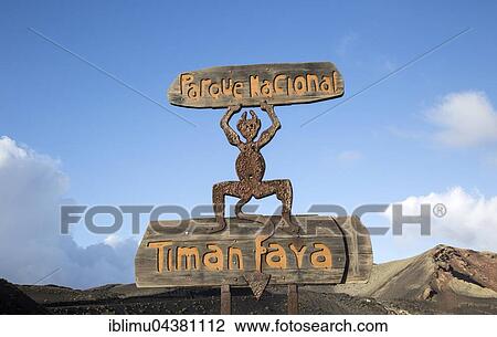 Sign for Parque Nacional de Timanfaya, designed by Cesar Manrique national park, Lanzarote, Canary Islands, Spain, Europe View Large Photo Image Stock Image - Sign for Parque Nacional de Timanfaya, designed by Cesar Manrique national park, Lanzarote, Canary Islands, Spain, Europe. Fotosearch