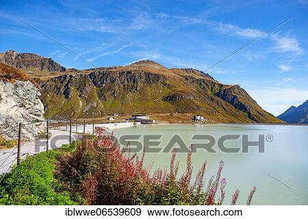 Silvretta High Alpine Road, Bielerhöhe at Lake Silvrettasee, Silvretta Reservoir, Vorarlberg, Austria, Europe View Large Photo Image Stock Photo - Silvretta High Alpine Road, Bielerhöhe at Lake Silvrettasee, Silvretta Reservoir, Vorarlberg, Austria, Europe. Fotosearch
