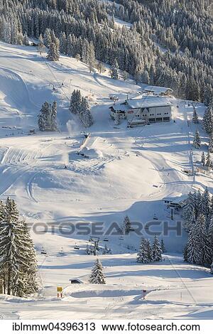 Ski resort and slopes, Brixen im Thale, Tyrol, Austria, Europe View Large Photo Image Stock Image - Ski resort and slopes, Brixen im Thale, Tyrol, Austria, Europe. Fotosearch
