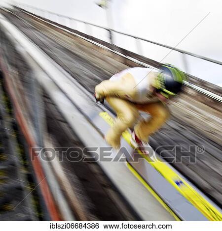 Skispinger on the Meinhardus ski jump during summer ski jumping, Meinerzhagen, Sauerland, North Rhine-Westphalia, Germany, Europe View Large Photo Image Stock Photograph - Skispinger on the Meinhardus ski jump during summer ski jumping, Meinerzhagen, Sauerland, North Rhine-Westphalia, Germany, Europe. Fotosearch