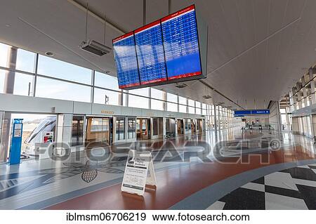 Stock Photo - Sky Train Airport Shuttle stop at Phoenix Airport, USA, North America. Fotosearch