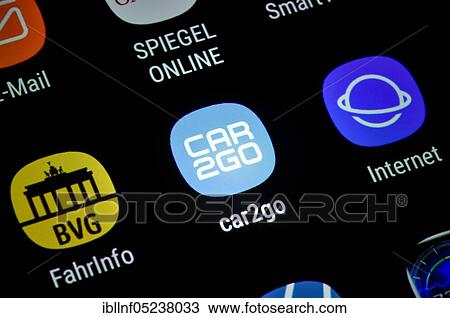 Smartphone, Display, App, Car2go View Large Photo Image Stock Image - Smartphone, Display, App, Car2go. Fotosearch