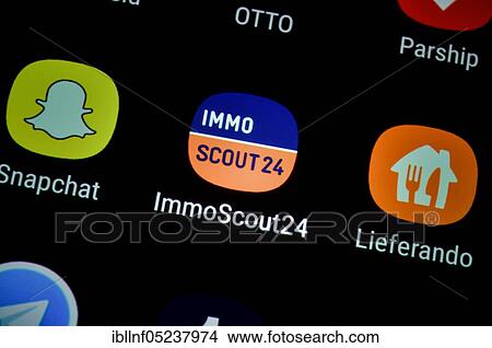 Smartphone, Display, App, Immoscout24 View Large Photo Image Picture - Smartphone, Display, App, Immoscout24. Fotosearch