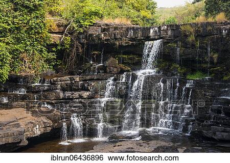Stock Photograph - Soumba waterfall, Republic of Guinea, Guinea Conakry. Fotosearch
