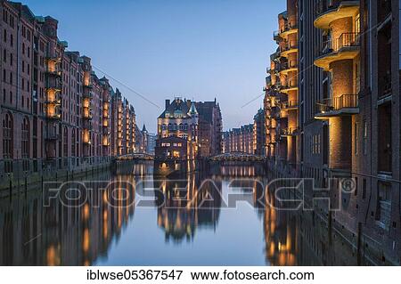 Speicherstadt, Poggenmühle, Hamburg, Germany, Europe View Large Photo Image Stock Photo - Speicherstadt, Poggenmühle, Hamburg, Germany, Europe. Fotosearch