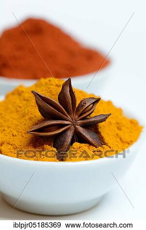 Spices, Capsicum annuum ( Illicium verum) ( Curcuma longa) View Large Photo Image Stock Photo - Spices, Capsicum annuum ( Illicium verum) ( Curcuma longa). Fotosearch