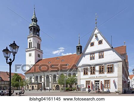 St. Mary's Church with town hall, Celle, Lower Saxony, Germany, Europe View Large Photo Image Stock Photography - St. Mary's Church with town hall, Celle, Lower Saxony, Germany, Europe. Fotosearch