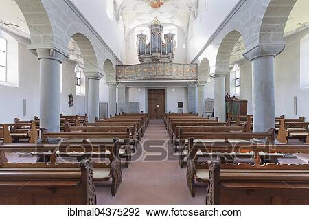 St. Peter und Paul abbey church with organ gallery, interior, Niederzell, Reichenau Island, Lake Constance, Baden-Württemberg, Germany, Europe View Large Photo Image Stock Image - St. Peter und Paul abbey church with organ gallery, interior, Niederzell, Reichenau Island, Lake Constance, Baden-Württemberg, Germany, Europe. Fotosearch