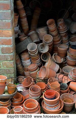 Stacked clay pots View Large Photo Image Stock Photo - Stacked clay pots. Fotosearch