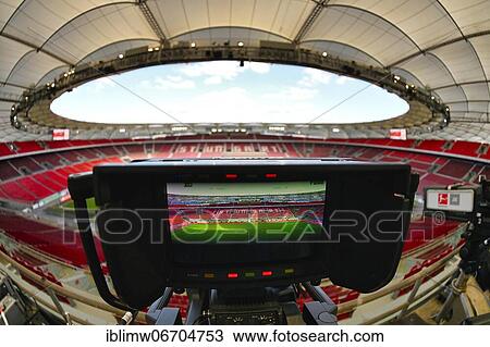 Stadium round in the monitor of a TV camera, Mercedes-Benz Arena, Stuttgart, Baden-Württemberg, Germany, Europe View Large Photo Image Stock Image - Stadium round in the monitor of a TV camera, Mercedes-Benz Arena, Stuttgart, Baden-Württemberg, Germany, Europe. Fotosearch