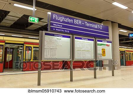 Station new Berlin Brandenburg BER Willy Brandt Airport, Berlin, Germany, Europe View Large Photo Image Stock Image - Station new Berlin Brandenburg BER Willy Brandt Airport, Berlin, Germany, Europe. Fotosearch
