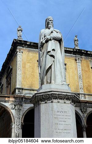Statue of Dante, Alighieri, Allighieri, Piazza dei Signori, Old Town, Verona, Veneto, Province of Verona, Italy, Europe View Large Photo Image Picture - Statue of Dante, Alighieri, Allighieri, Piazza dei Signori, Old Town, Verona, Veneto, Province of Verona, Italy, Europe. Fotosearch