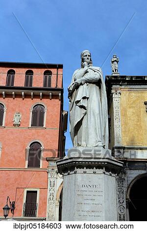 Statue of Dante, Alighieri, Allighieri, Piazza dei Signori, Old Town, Verona, Veneto, Province of Verona, Italy, Europe View Large Photo Image Stock Image - Statue of Dante, Alighieri, Allighieri, Piazza dei Signori, Old Town, Verona, Veneto, Province of Verona, Italy, Europe. Fotosearch