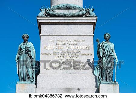 Statues of female figures, Jubiläumssäule, memorial to William I of Württemberg, Schlossplatz, Stuttgart, Baden-Württemberg, Germany, Europe View Large Photo Image Stock Image - Statues of female figures, Jubiläumssäule, memorial to William I of Württemberg, Schlossplatz, Stuttgart, Baden-Württemberg, Germany, Europe. Fotosearch