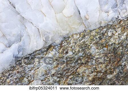 Stock Image - Steindetail, Swiss Alps, Switzerland, Europe. Fotosearch