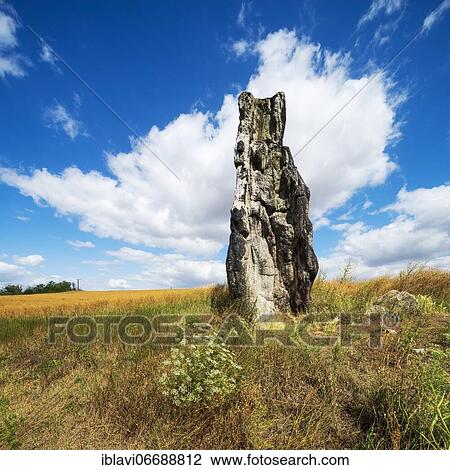 Stone virgin, Dölau virgin, second largest menhir in Central Europe, Halle (Saale), Saxony-Anhalt, Germany, Europe View Large Photo Image Stock Image - Stone virgin, Dölau virgin, second largest menhir in Central Europe, Halle (Saale), Saxony-Anhalt, Germany, Europe. Fotosearch