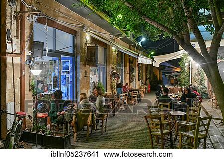 Street Cafe, Old Town, Nicosia, Turkish Republic of Northern Cyprus View Large Photo Image Stock Image - Street Cafe, Old Town, Nicosia, Turkish Republic of Northern Cyprus. Fotosearch