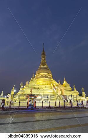 Stupa of the golden Eindawya Paya, Eindawya Pagoda, at night, Mandalay, Myanmar, Asia View Large Photo Image Stock Photograph - Stupa of the golden Eindawya Paya, Eindawya Pagoda, at night, Mandalay, Myanmar, Asia. Fotosearch