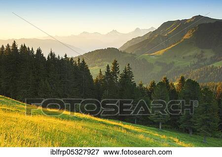 Stock Photo - Swiss Prealps and Alps, Bern, Switzerland, Europe. Fotosearch