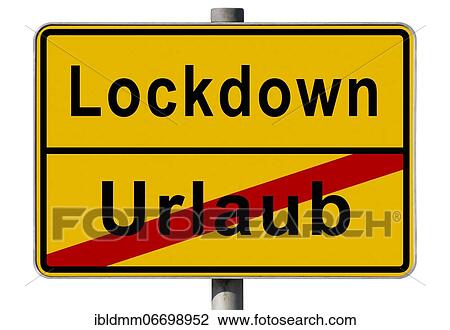 Stock Image - Symbolic image, end holiday, start lockdown, Corona crisis, Germany, Europe. Fotosearch