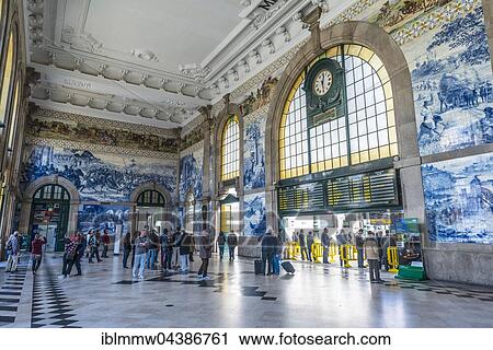 São Bento Railway Station, concourse, Porto, Porto District, Portugal, Europe View Large Photo Image Stock Image - São Bento Railway Station, concourse, Porto, Porto District, Portugal, Europe. Fotosearch