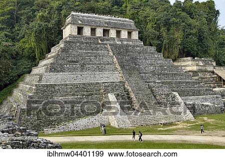 Temple of the Inscriptions, Temlo de las Inscripciones, Mayan ruins of Palenque, Chiapas, Mexico, Central America View Large Photo Image Stock Photo - Temple of the Inscriptions, Temlo de las Inscripciones, Mayan ruins of Palenque, Chiapas, Mexico, Central America. Fotosearch