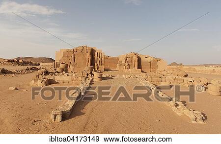 Temple ruins, Naga, Nubia, Nahr an-Nil, Sudan, Africa View Large Photo Image Stock Photo - Temple ruins, Naga, Nubia, Nahr an-Nil, Sudan, Africa. Fotosearch