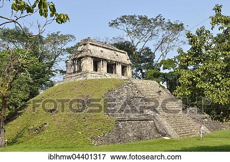 Stock Photo - Temple Templo del Conde, Mayan ruins of Palenque, Chiapas, Mexico, Central America. Fotosearch
