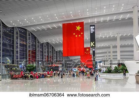 Terminal 2 of Guangzhou Airport, China, Asia View Large Photo Image Picture - Terminal 2 of Guangzhou Airport, China, Asia. Fotosearch