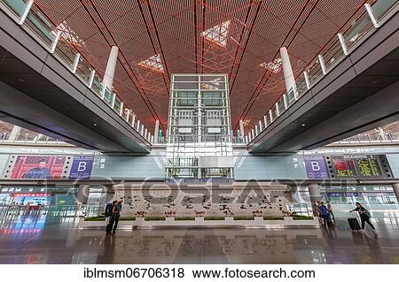 Terminal 3 of Beijing Capital International Airport Beijing, China, Asia View Large Photo Image Stock Photo - Terminal 3 of Beijing Capital International Airport Beijing, China, Asia. Fotosearch