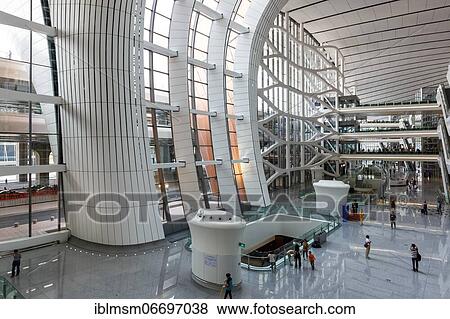Terminal of the new Beijing Daxing New International Airport (PKX), Beijing, China, Asia View Large Photo Image Stock Photo - Terminal of the new Beijing Daxing New International Airport (PKX), Beijing, China, Asia. Fotosearch