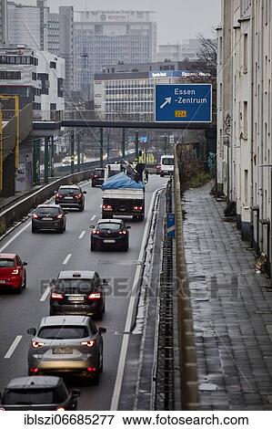 The A 40 motorway goes right through the city past rental apartments, Essen, Ruhr Area, North Rhine-Westphalia, Germany, Europe View Large Photo Image Stock Photo - The A 40 motorway goes right through the city past rental apartments, Essen, Ruhr Area, North Rhine-Westphalia, Germany, Europe. Fotosearch
