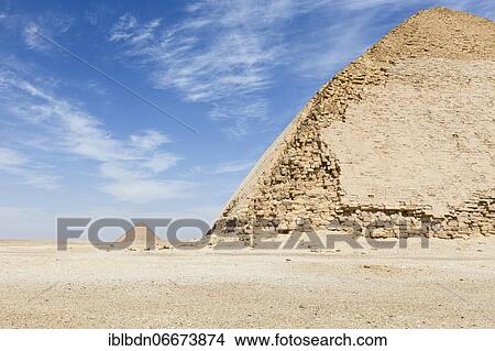 The bent pyramid with the red pyramid in the distance, Dahshur, Egypt, Africa View Large Photo Image Picture - The bent pyramid with the red pyramid in the distance, Dahshur, Egypt, Africa. Fotosearch