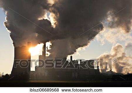 The lignite-fired Niederaussem power plant in the backlight, Bergheim, Rhenish lignite mining area, North Rhine-Westphalia, Germany, Europe View Large Photo Image Stock Photo - The lignite-fired Niederaussem power plant in the backlight, Bergheim, Rhenish lignite mining area, North Rhine-Westphalia, Germany, Europe. Fotosearch