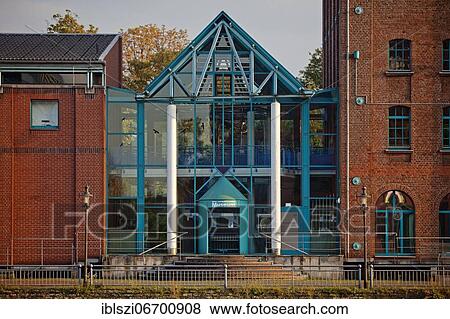 The Museum of Culture and City History in the Inner Harbour, Duisburg, Ruhr Area, North Rhine-Westphalia, Germany, Europe View Large Photo Image Stock Photo - The Museum of Culture and City History in the Inner Harbour, Duisburg, Ruhr Area, North Rhine-Westphalia, Germany, Europe. Fotosearch
