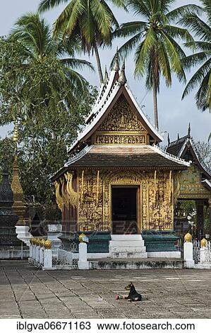 The Red Chapel in the temple Wat Xieng Thong, Luang Prabang, Laos, Asia View Large Photo Image Stock Image - The Red Chapel in the temple Wat Xieng Thong, Luang Prabang, Laos, Asia. Fotosearch