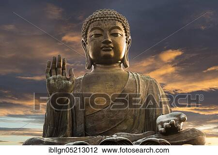 Tian Tan Buddha Statue, Lantau Island, Hong Kong, China, Asia View Large Photo Image Stock Image - Tian Tan Buddha Statue, Lantau Island, Hong Kong, China, Asia. Fotosearch