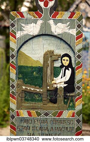 Tombstone of a weaver, The Merry Cemetery, Cimitirul Vesel, Săpânța, Maramares, Northern Transylvania, Romania, Europe View Large Photo Image Stock Image - Tombstone of a weaver, The Merry Cemetery, Cimitirul Vesel, Săpânța, Maramares, Northern Transylvania, Romania, Europe. Fotosearch