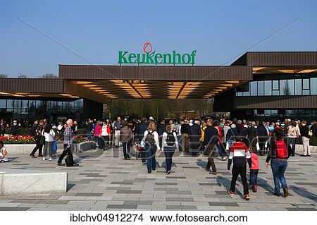 Tourists at the entrance to the gardens of Keukenhof, Amsterdam, Netherlands View Large Photo Image Picture - Tourists at the entrance to the gardens of Keukenhof, Amsterdam, Netherlands. Fotosearch