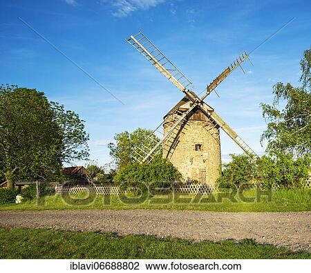 Tower windmill, Endorf, Falkenstein, Saxony-Anhalt, Germany, Europe View Large Photo Image Stock Image - Tower windmill, Endorf, Falkenstein, Saxony-Anhalt, Germany, Europe. Fotosearch