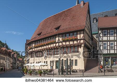 townhall, Stolberg, German Timber-Frame Road, Harz, Saxony-Anhalt, Germany, Europe View Large Photo Image Picture - townhall, Stolberg, German Timber-Frame Road, Harz, Saxony-Anhalt, Germany, Europe. Fotosearch