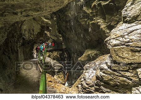 Trail through the gorge Breitachklamm, Kleinwalsertal in Oberstdorf, Oberallgäu, Bavaria, Germany, Europe View Large Photo Image Stock Image - Trail through the gorge Breitachklamm, Kleinwalsertal in Oberstdorf, Oberallgäu, Bavaria, Germany, Europe. Fotosearch