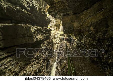 Trail through the gorge Breitachklamm, Kleinwalsertal near Oberstdorf, Oberallgäu, Bavaria, Germany, Europe View Large Photo Image Stock Photography - Trail through the gorge Breitachklamm, Kleinwalsertal near Oberstdorf, Oberallgäu, Bavaria, Germany, Europe. Fotosearch