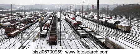Train formation plant in the Vorhalle district in winter, marshalling yard, freight trains, Hagen, Ruhr area, North Rhine-Westphalia, Germany, Europe View Large Photo Image Stock Photo - Train formation plant in the Vorhalle district in winter, marshalling yard, freight trains, Hagen, Ruhr area, North Rhine-Westphalia, Germany, Europe. Fotosearch