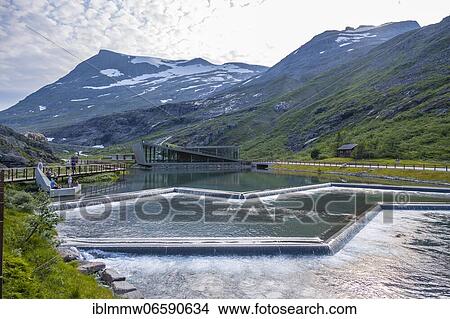 Trollstigen Kafe and Stigfossen River, Trollstigen Mountain Road, near Åndalsnes, Møre og Romsdal, Vestland, Norway, Europe View Large Photo Image Picture - Trollstigen Kafe and Stigfossen River, Trollstigen Mountain Road, near Åndalsnes, Møre og Romsdal, Vestland, Norway, Europe. Fotosearch