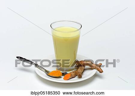 Turmeric-milk in glass, -root, powder in spoon View Large Photo Image Stock Image - Turmeric-milk in glass, -root, powder in spoon. Fotosearch