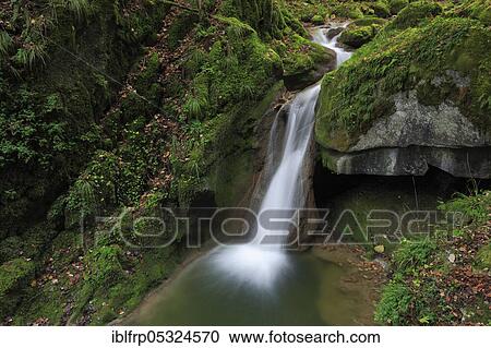 Stock Image - Twannbach Gorge, Bern, Switzerland, Europe. Fotosearch