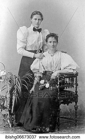 Two young woman, historical photograph, late 19th century, Lörrach, Germany, Europe View Large Photo Image Stock Photo - Two young woman, historical photograph, late 19th century, Lörrach, Germany, Europe. Fotosearch