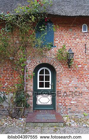 Typical entrance, old Frisian house, thatched roof, Keitum, Sylt, North Frisian Islands, North Frisia, Schleswig-Holstein, Germany, Europe View Large Photo Image Stock Photography - Typical entrance, old Frisian house, thatched roof, Keitum, Sylt, North Frisian Islands, North Frisia, Schleswig-Holstein, Germany, Europe. Fotosearch